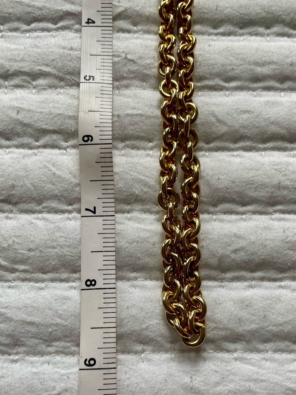 Vintage Gold Rolo Link Necklace - Picture 13 of 13